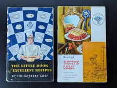 Lot of 10 Cookbook Pamphlets Vintage 1930s – 1960s * Culinary Arts Mystery Chef