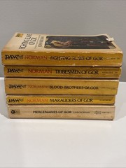 John Norman Gor lot 5 books Daw Gorean lifestyle vintage bdsm Art Covers