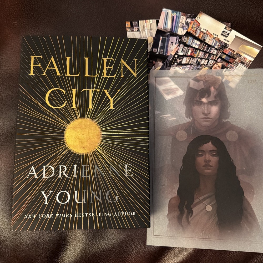 Fallen City by Adrienne Young (2025, HC) Hand-Signed With Photos & Page Overlay