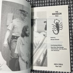 THE MANSON FILE by Nikolas Schreck Amok Press ,1988 Paperback New Reprint