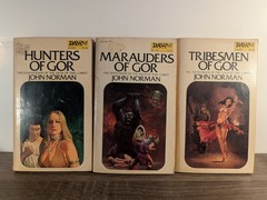 John Norman GOR Paperback Lot of 5 DAW Books 2 5 8 9 10 Tarl Cabot SciFi Fantasy
