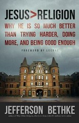 Jesus Greater Than Religion – paperback, Jefferson Bethke, 1400205395