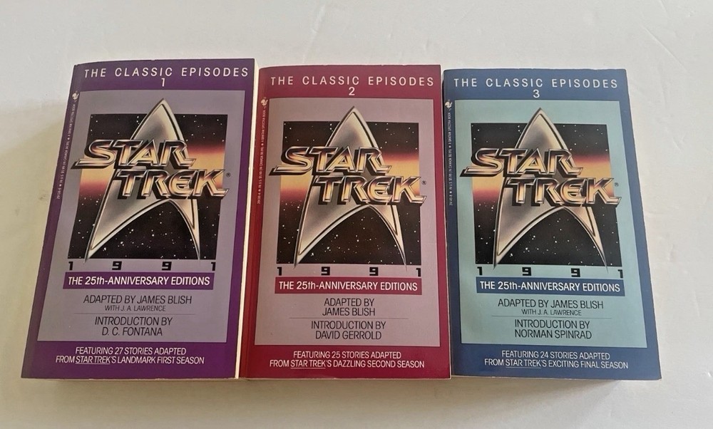 Star Trek: The Classic Episodes – James Blish With J.A. Lawrence Paperback Lot