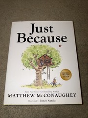 Matthew McConaughey Signed Just Because 1st Ed Book Autographed Book Plate