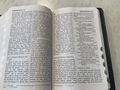 NIV Bible 1984 Large Print Reference Navy Bonded Leather Red Letter Text
