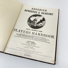 Advanced Dungeons Dragons PLAYERS HANDBOOK Gary Gygax TSR 1978 6th Print