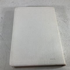 Holy Bible KJV 1970 National Bible Press White Bonded Leather VG 8.75″ x 5.75″