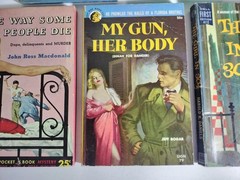 Vintage 1950s Mystery Paperback Lot Dell Lion Pocket Crime Noir 5 Books Pulp