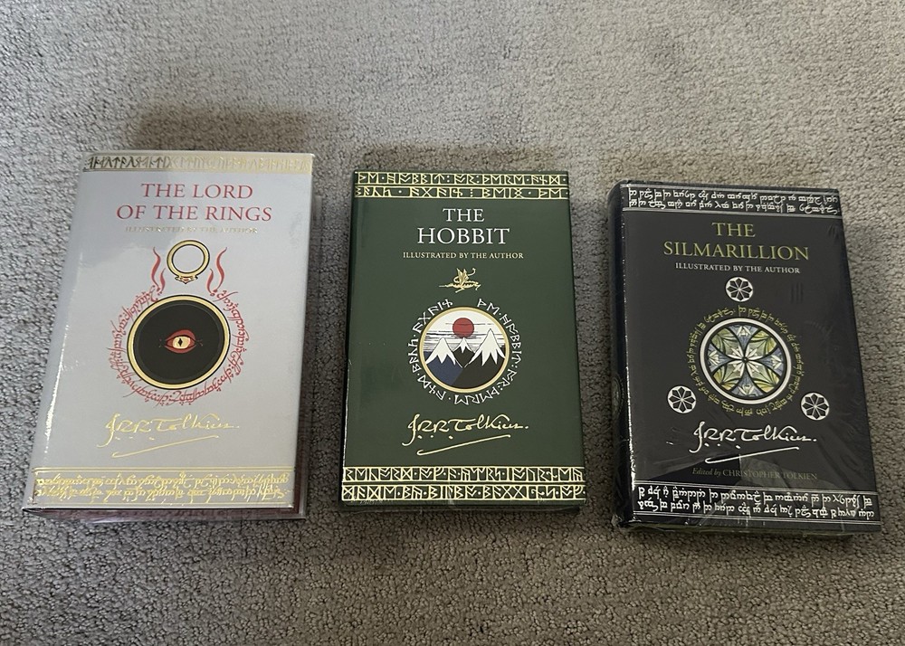 J.R.R. Tolkien Illustrated Box Set: LOTR, Hobbit, Silmarillion SEALED BRAND NEW