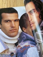 1993 L’UOMO Vogue Italian magazine Men’s Fashion Style Book Brad Pitt Photo