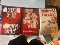 Andrew M. Greeley Lot of 5 Hardcover Books (See photos for titles)