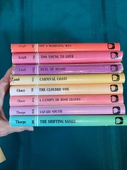 8-British Romance Hardcover Books Mills & Boon Retro Covers 4 Different Authors