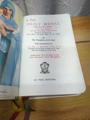 Saint Paul Daily Missal by Daughters of St Paul Leather-bound 1960 White