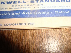 1961 Rockwell Standard General Engineering Bulletin SRD SRDD TopTandem EB 351-1