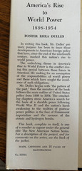 America’s Rise to World Power 1898-1954 by Foster Rhea Dulles HC/DJ 1955