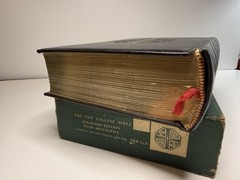 Oxford Cambridge NEB New English Bible Leatherex Apocrypha Bevelled Boards 65A