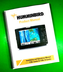 Owner’s Manual for Humminbird 1158c 1198c SI Combo, 232 Pages W/Clear Covers!