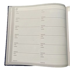 The English Garden Address Book Hardcover By Four Seasons Publishing 8.5 in Blue