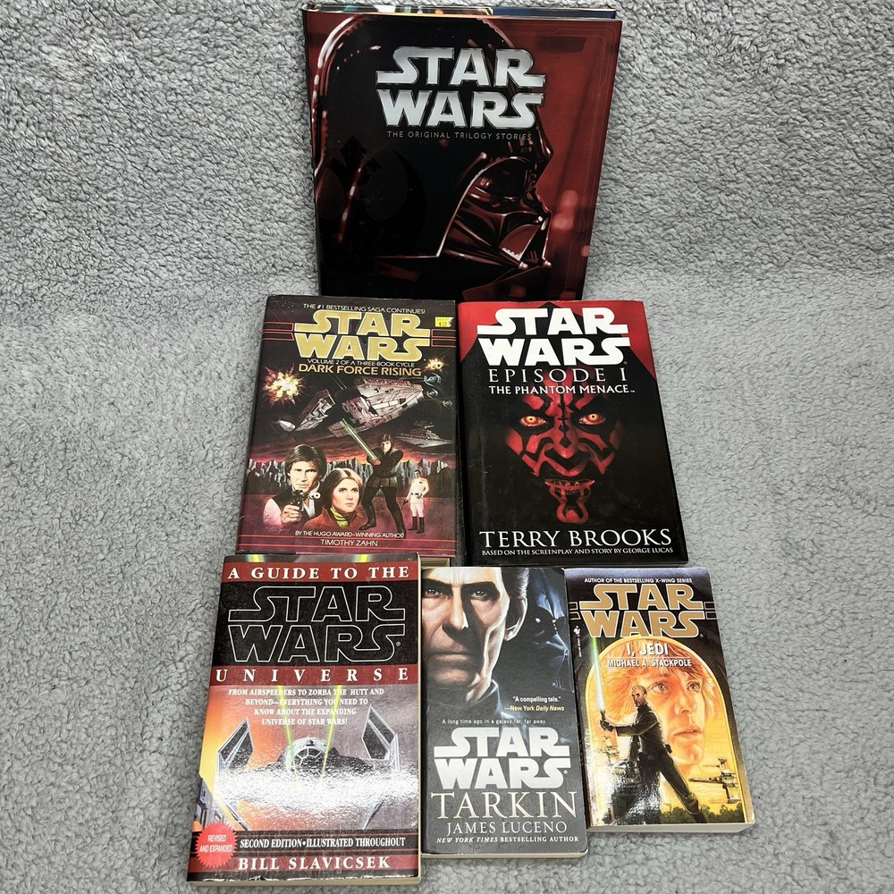 Star Wars Books Mixed Lot of 6 Books Hardcover, Paperback, 90s, 2010s See Titles