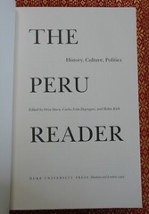 The Peru Reader History Culture Politics Duke University Press PB 2003
