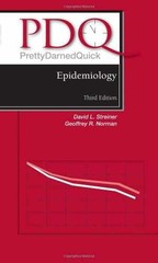 Pdq Epidemiology (Pdq Series) – Paperback, by Streiner David L.; – Very Good