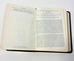 Vintage Compact Cambridge HTF Hand Grained Morocco Leather Concordance KJV Bible