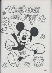 224 Page Disney Mickey Race Coloring Book Stickers Children’s Boys Kids