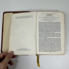 Holy Bible Cambridge 16 mo. Maps Old New Testaments Vintage 1940s Red Letter