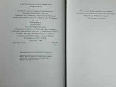 1989 Fighting for the Confederacy General Edward Porter Alexander Civil War