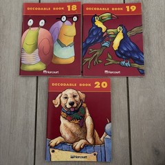 Harcourt Decodable Books Set 18 19 20 Early Reader Phonics Softcover Lot Reading