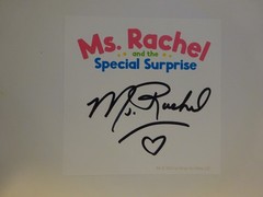 Signed Miss Ms Rachel Special Surprise Autographed Bookplate Hardcover Book