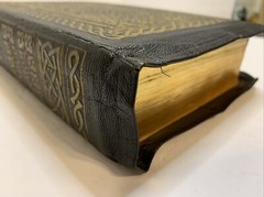 The Holy Bible 1950 Golden Book Edition Thumb Leather Binding KJV USA