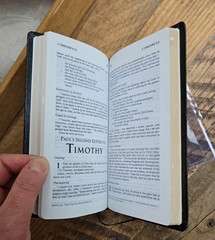 OOP HCSB UltraTrim New Testament w Psalms/Proverbs Checkbook size Bonded Leather