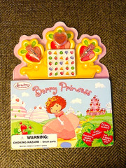 Berry Princess (Strawberry Shortcake) stickers, barrettes, lip gloss NEW (2005)