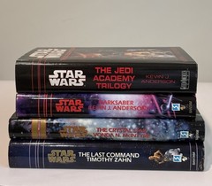 STAR WARS Book Lot Of 4, Hardcover, Two 1st Editions 1993 – 1995 Jedi Crystal
