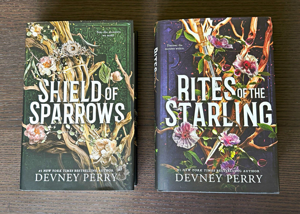 Devney Perry Shield of Sparrows + Rites of the Starling SPRAYED EDGES New