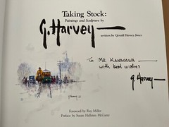Taking Stock: Paintings and Sculpture by G. Harvey 1st Ed Signed With Vignette