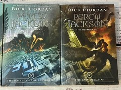 Percy Jackson and the Olympians Series by Rick Riordan Lot of 5 Books GUC