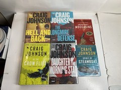 Lot of 6 Craig Johnson Netflix Longmire Mystery Novels Ex-Library HC/PB