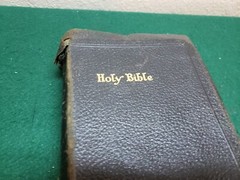 Vintage National Holy Bible Gold Seal Home Edition KJV Black Leatherbound