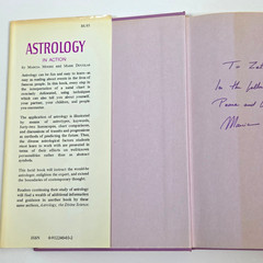 SIGNED Astrology in Action Marcia Moore Mark Douglas 1970 First Ed HCDJ Arcane