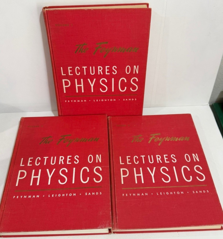 The Feynman Lectures on Physics 3 Volume Set Hardcover 1964
