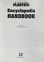 Modern Plastics Magazine Encyclopedia Handbook HC 1994 Illustrated