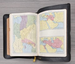 National KJV Bible 1939 Master Guide; Black GENUINE Leather; Indexed; Red Letter