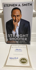 SIGNED Stephen A. Smith Straight Shooter 1st Edition 1st Printing HC Book COA