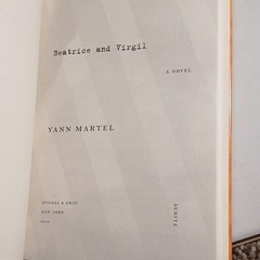 Beatrice and Virgil Yann Martel Hardcover 2010 Psychological Animals