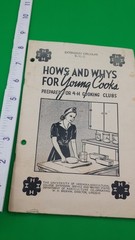 NEBRASKA 4H Hows and Whys for young cooks 45 pages RARE classic