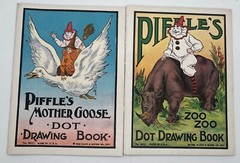 Vintage 1930 Big Box Dot to Dot Drawing Books 10 Set Platt & Munk No 161 MCMXL