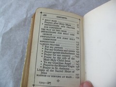 Vtg Little Key of Heaven Prayer book 1937! CELLUOID COVER! CRUCIFIX! GILDED