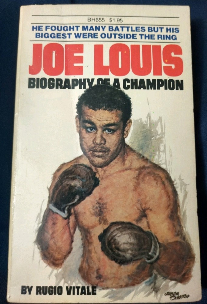 Joe Louis Biography of a Champion by Rugio Vitale PB Book 1979 BOXING